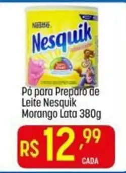 Muffato Pó para Preparo de Leite Nesquik Morango Lata oferta
