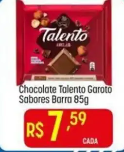 Muffato Chocolate Talento Garoto Sabores Barra oferta