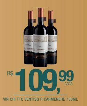 Vin chi tto ventisq r carmenere 750ml