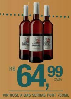 DB Supermercados Vin rose a das serras port 750ml oferta