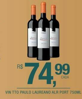DB Supermercados Vin tto paulo laureano alr port 750ml oferta