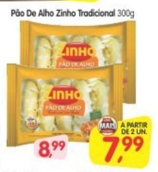 Cercadão Pao de Alho Zinho Tradicional 300g oferta
