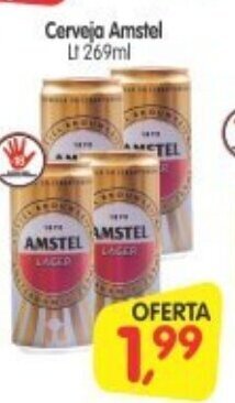 Cercadão Cerveja Amstel lata 269ml oferta