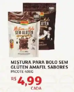Assaí Atacadista Mistura para bolo sem glúten amafil sabores pacote oferta