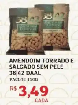 Assaí Atacadista Amendoim torrado e salgado sem pele 38/42 daal pacote oferta