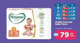 Supermercados Mateus Fralda Personal Baby Pants oferta