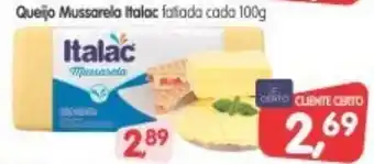 Cercadão Queijo Mussarela Italac 100g oferta