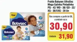 Spani Atacadista Fralda Babysec UltraSec Mega Galinha Pintadinha oferta