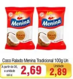 Spani Atacadista Coco Ralado Menina Tradicional Un oferta