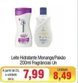 Spani Atacadista Leite Hidratante Monange/Paixão Fragrâncias Un oferta