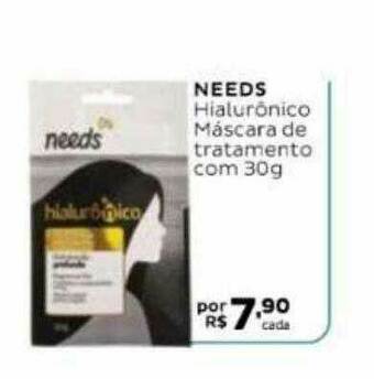 Droga Raia Needs Hialurônico Máscara De Tratamento oferta