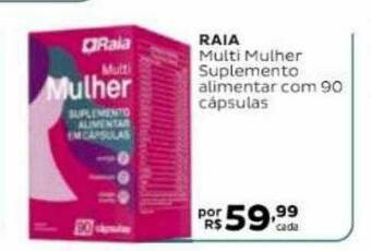 Droga Raia Raia Multi Mulher Suplemento Alimentar Com 90 Cápsulas oferta