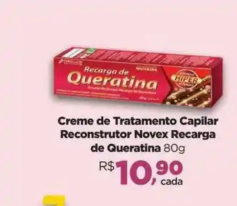 Creme De Tratamento Capilar Reconstrutor Novex Recarga De Queratina