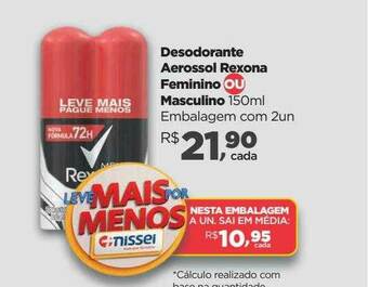 Desodorante Aerossol Rexona Feminino Ou Masculino