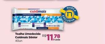 Farmácias Nissei Toalha Umedecida Cuidmais Sênior oferta