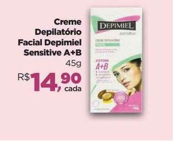 Farmácias Nissei Creme Depilatório Facial Depimiel Sensitive A+b oferta