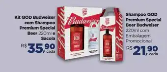 Kit Qod Budweiser Com Shampoo Premium Special Beer E Sacola Shampoo Qod Premium Special Beer Budweiser