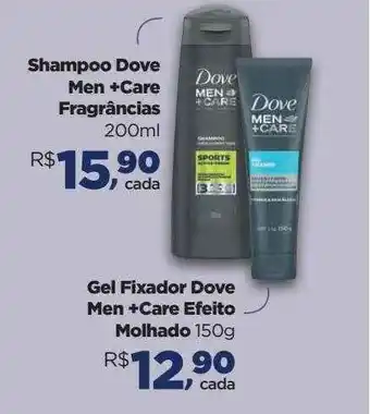 Farmácias Nissei Shampoo Dove Men +care Fragrâncias Gel Fixador Dove Men +care Efeito Molhado oferta