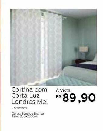 Cortina Com Corta Luz Londres Mel