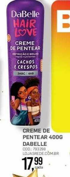 Lojas Rede Creme De Pentear Dabelle oferta