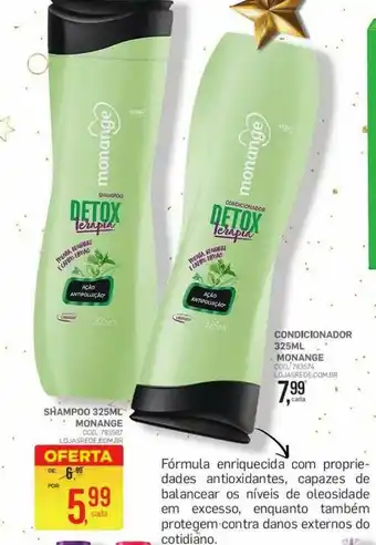 Lojas Rede Shampoo Monange Condicionador Monange oferta