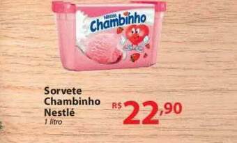 Nacional Sorvete Chambinho Nestlé oferta