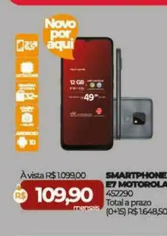 Lojas Certel Smartphone E7 Motorola oferta