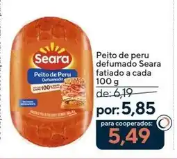 Coop Peito de peru defumado Seara fatiado a cada oferta