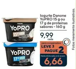Coop logurte Danone YoPRO 15 g ou 17 g de proteínas sabores oferta