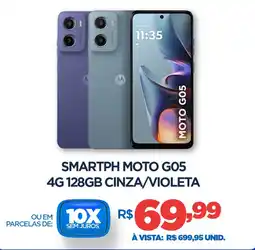 DB Supermercados Smartph Moto G05 4G 128GB CINZA/VIOLETA oferta