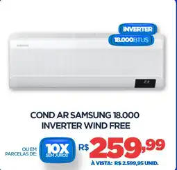 DB Supermercados Cond Ar Samsung 18.000 INVERTER WIND FREE oferta