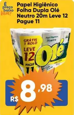 Atacado Vem Papel Higiênico Folha Dupla Olé Neutro 20m oferta