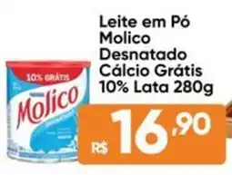 Atacado Vem Leite em Pó Molico Desnatado Cálcio Grátis 10% Lata oferta