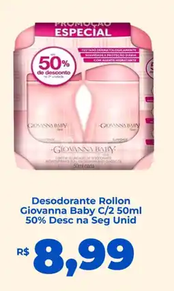 Andorinha Hipermercado Desodorante Rollon Giovanna Baby oferta