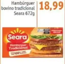 Sonda Hambúrguer bovino tradicional Seara oferta