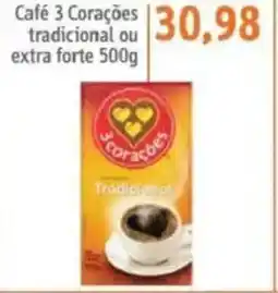 Sonda Café 3 Corações tradicional ou extra forte oferta