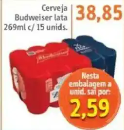 Sonda Cerveja Budweiser lata oferta