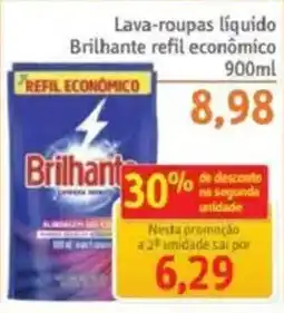 Sonda Lava-roupas líquido Brilhante refil econômico oferta