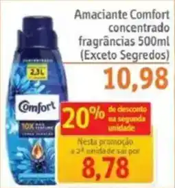 Sonda Amaciante Comfort concentrado fragrâncias oferta