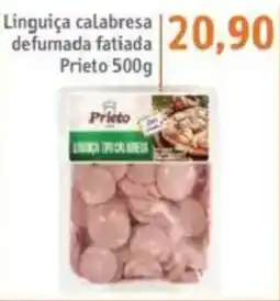 Sonda Linguiça calabresa defumada fatiada Prieto oferta