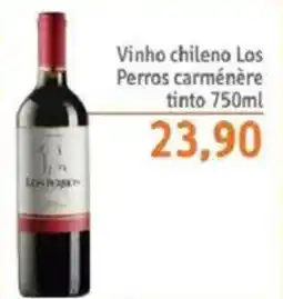 Sonda Vinho chileno Los Perros carménère tinto oferta