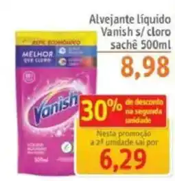 Sonda Alvejante líquido Vanish s/ cloro sache oferta