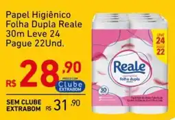 Extrabom Supermercados Papel Higiênico Folha Dupla Reale 30m oferta