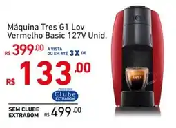 Extrabom Supermercados Máquina Tres G1 Lov Vermelho Basic 127V Unid. oferta