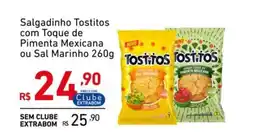 Extrabom Supermercados Salgadinho Tostitos com Toque de Pimenta Mexicana ou Sal Marinho oferta