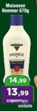 Copercana Maionese Hemmer oferta