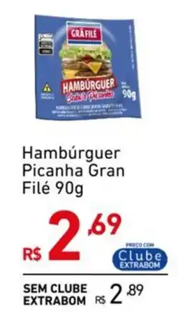 Extrabom Supermercados Hambúrguer Picanha Gran Filé oferta