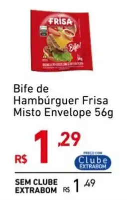 Extrabom Supermercados Bife de Hambúrguer Frisa Misto Envelope oferta