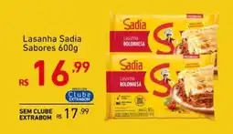 Extrabom Supermercados Lasanha Sadia Sabores oferta