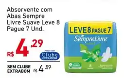Extrabom Supermercados Absorvente com Abas Sempre Livre Suave oferta